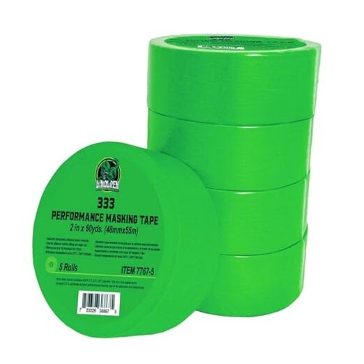 DINOGREN High Performance Masking Tape for Car Paint, Heat & 2 in (5 Rolls)