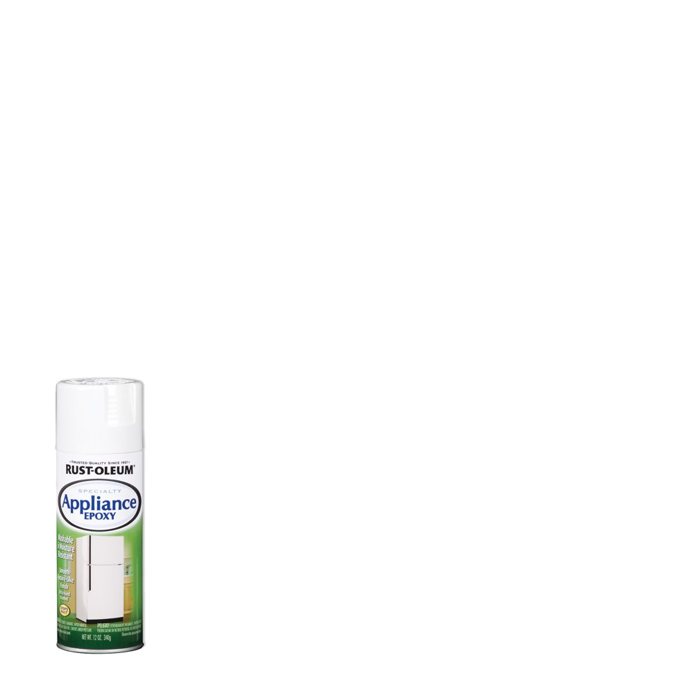 Gloss Appliance Epoxy White Spray Paint Abrasion & Scratch Resistance 12 Oz