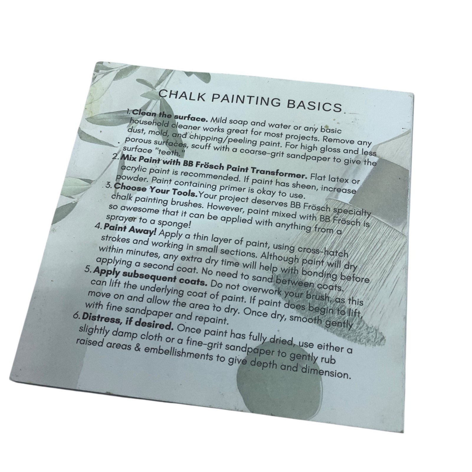 BB Frösch Natural Paint Transformer Quart Chalk Painting NEW