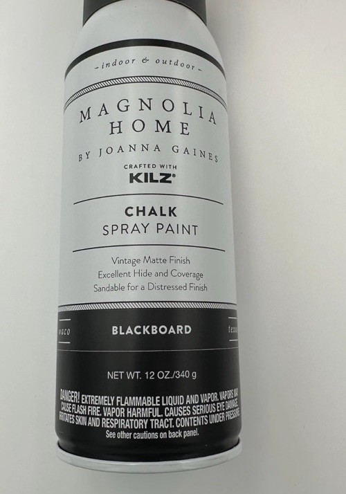 Magnolia Home Joanna Gaines Crafted Kilz CHALK Spray Paint Color: BLACKBOARD