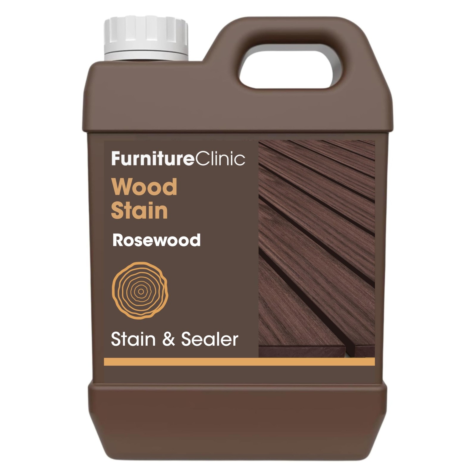 Furniture Clinic Wood Stain | 8.5oz Rosewood | Water Based, Fast Dry, Non-Toxic
