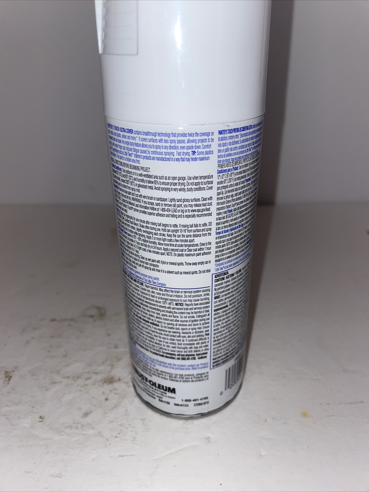 PAINTER’S Touch Gloss Spray Paint, Gloss, White, 12 oz, Aerosol Can