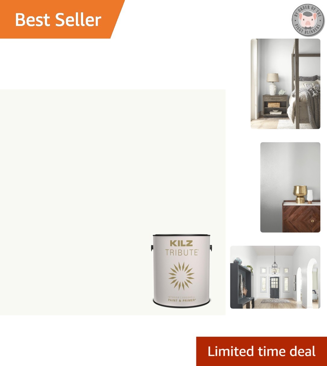TRIBUTE 1 Gallon Low VOC Paint & Primer – Eggshell Finish for Wood and Drywall