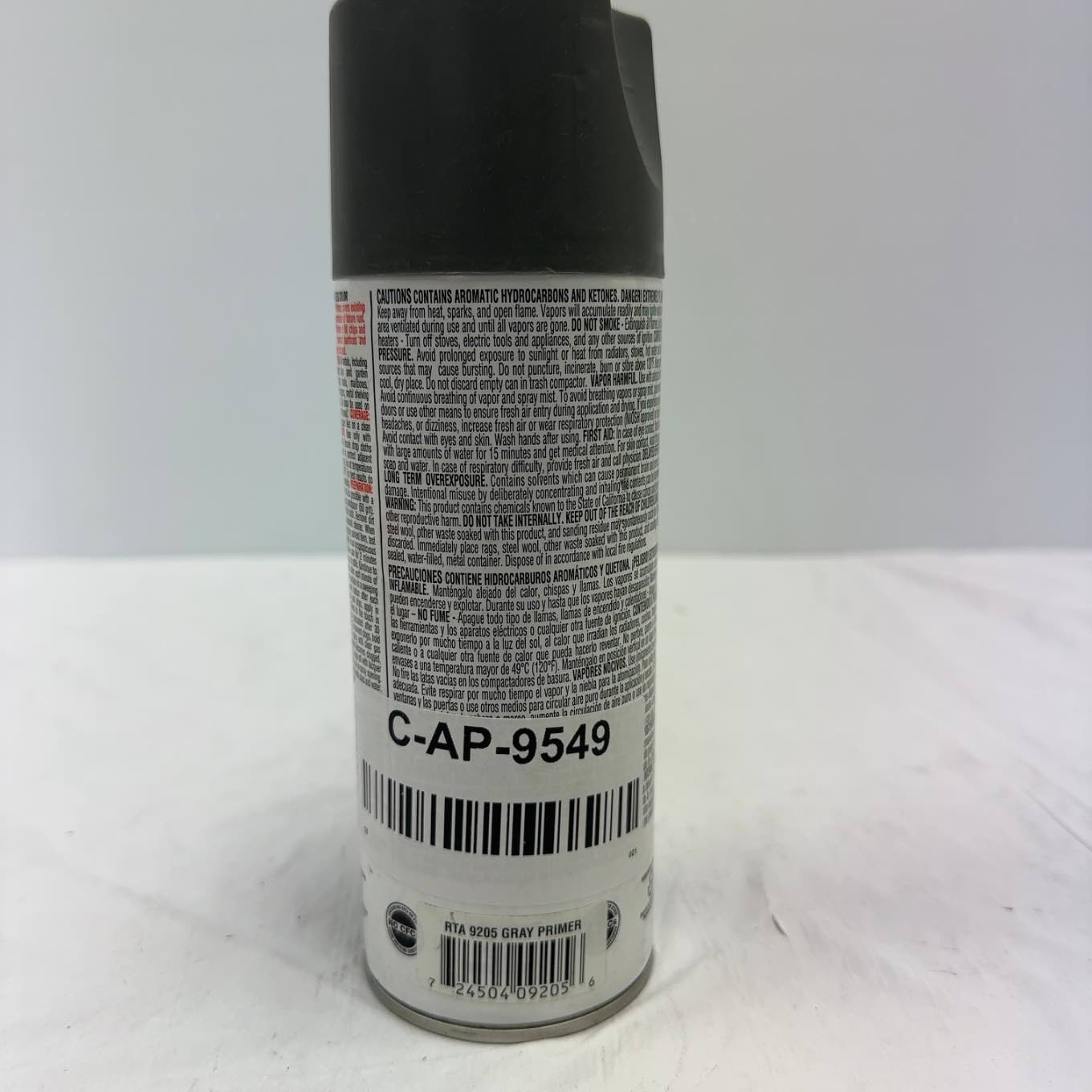 Krylon RTA9205 Rust Tough Ultra Flat Gray Spray Primer 12 oz Anti-Rust Tech