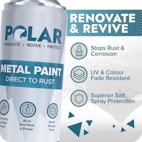 Satin Black Direct to Rust Spray Paint 2 Pack 13.5oz Quick Dry for Metal Wood