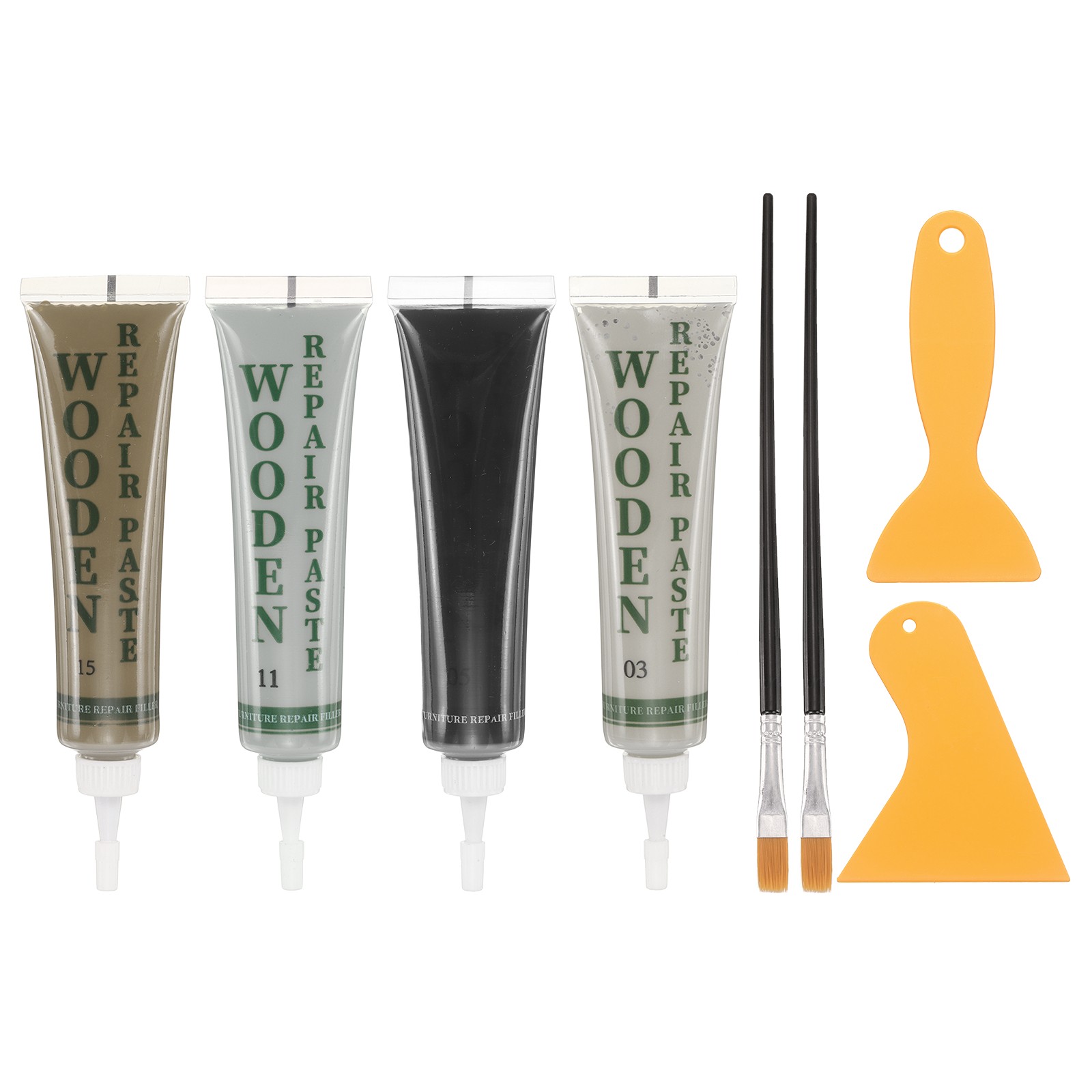Wood Filler Kit, Furniture Repair Kit, French Grey, Light Grey, Grey Oak, Black