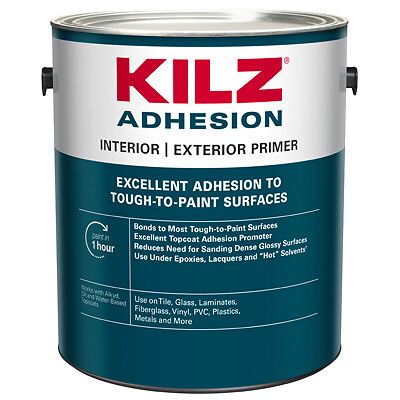 Kilz L211111 Adhesion Primer, Water-Base Acrylic, 1-Gallon – Quantity 1