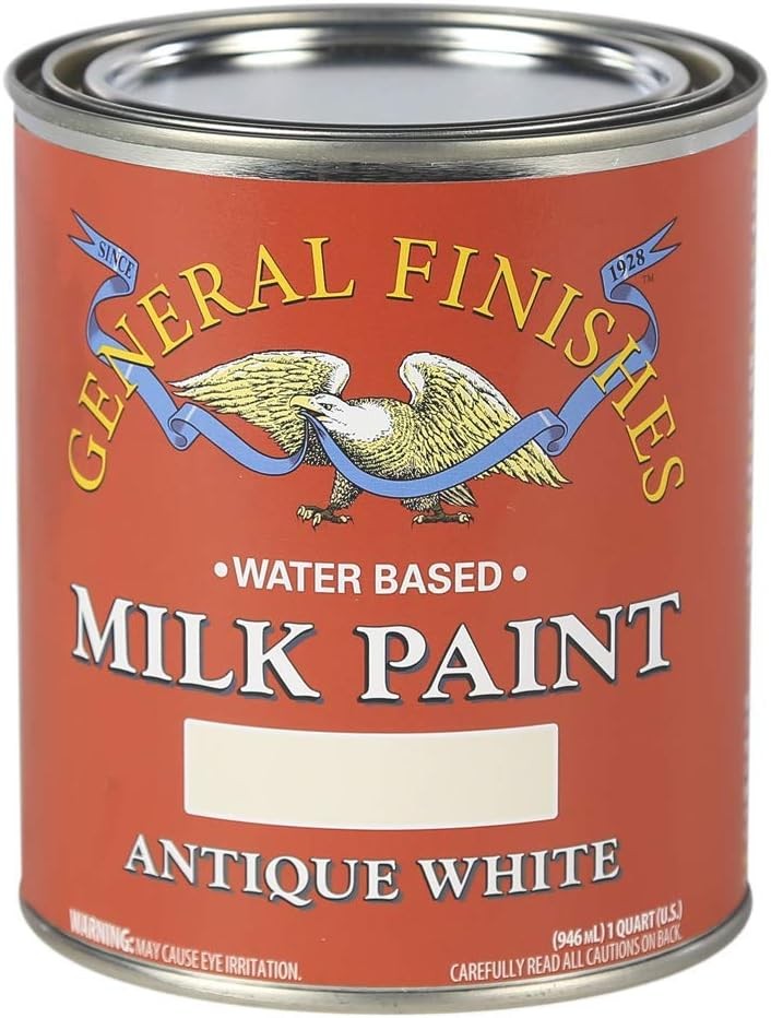 Water Based Milk Paint 1 Quart Antique White