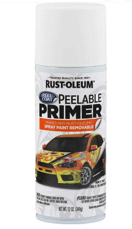 Rust-Oleum Peelable Removable Primer 12 OZ Spray Can Peel Coat 304611 FREE SHIP