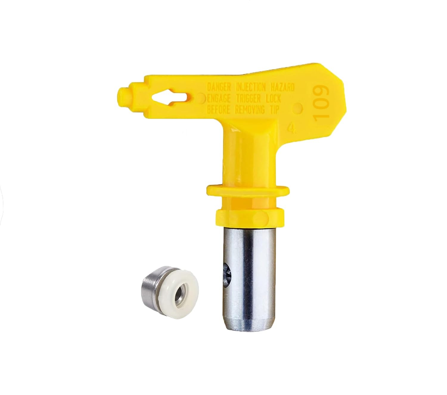 Airless Spray Tips Reversible 5000 PSI Yellow Tungsten Carbide For Paint Sprayer