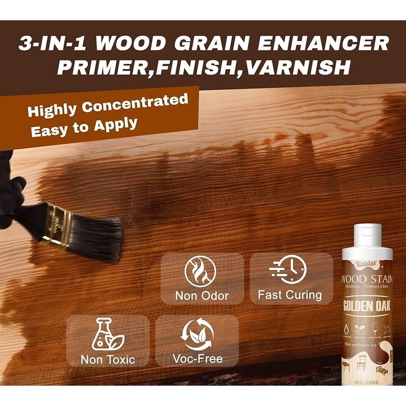 Non-Toxic Wood Stain Low Odor Deep Color Coverage Indoor Outdoor Projects New