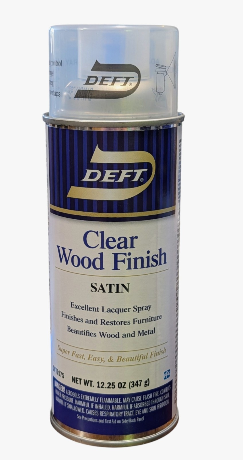 Deft Clear Wood Finish Interior Clear Wood Finish Satin Lacquer – 12.25 Oz